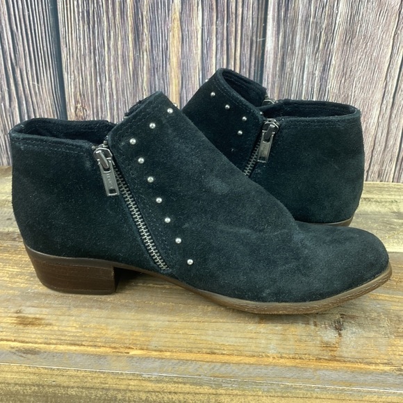 Minnietonka Black Suede Ankle Booties- Size 8 - Picture 11 of 12